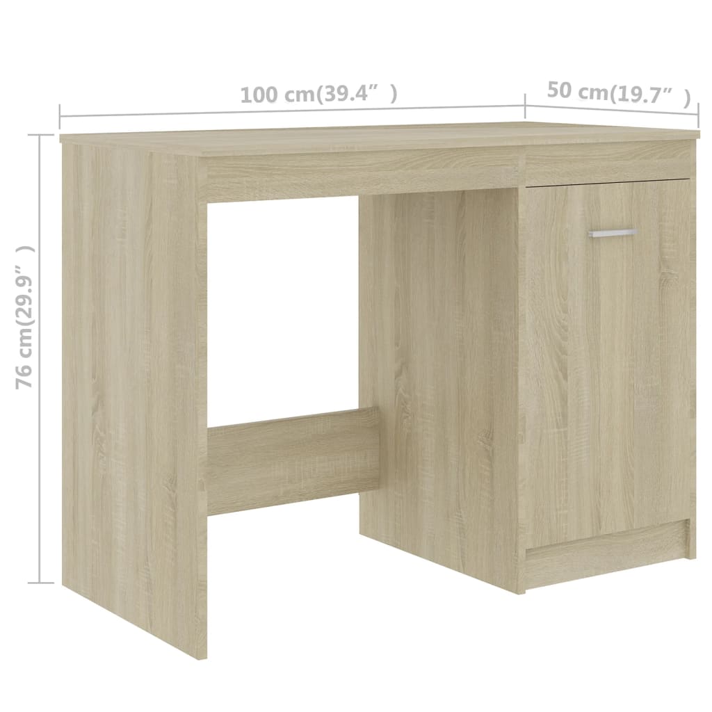 Bureau 140x50x76 cm bewerkt hout