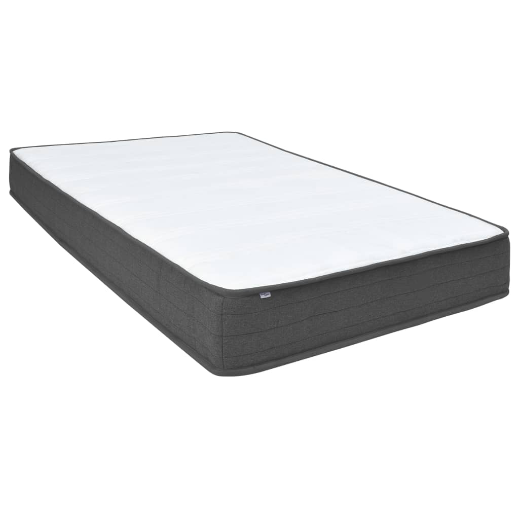 Boxspring stof donkergrijs 200x200 cm