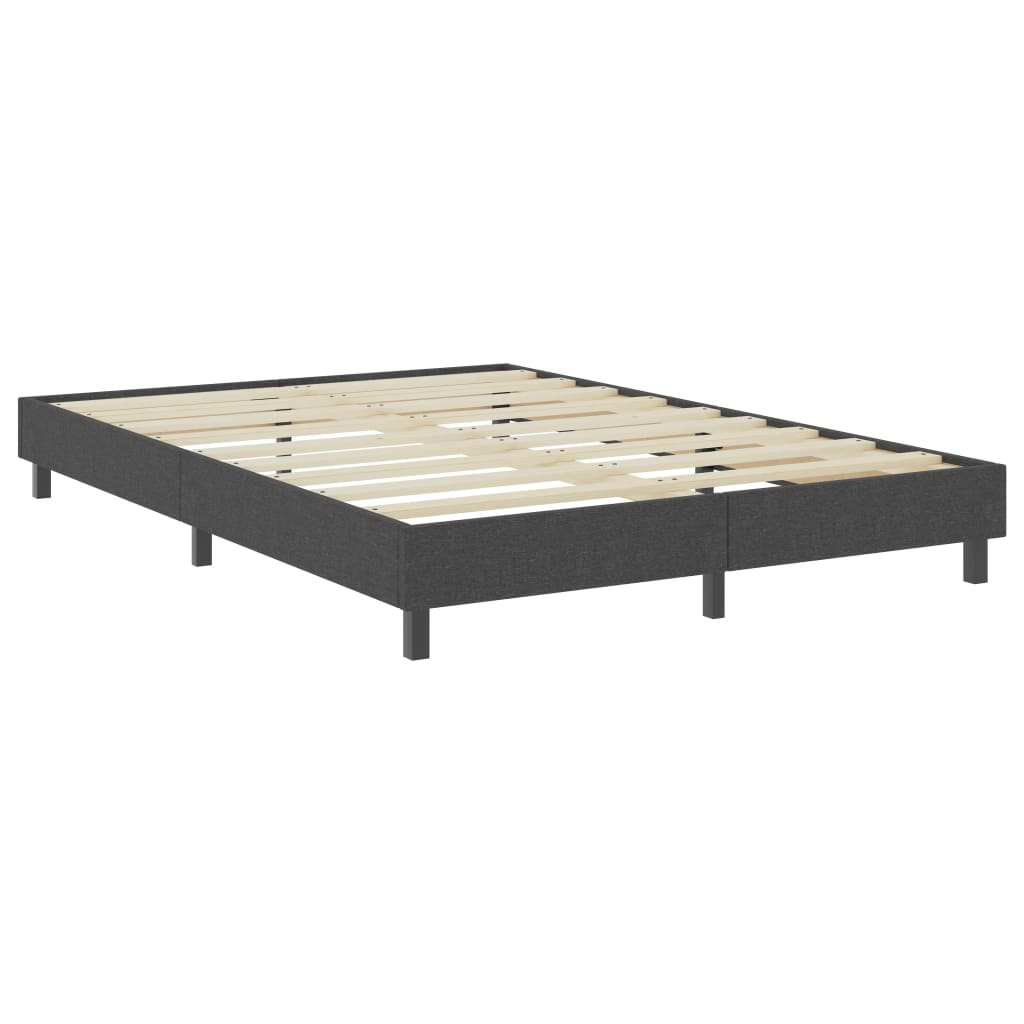 Boxspring stof donkergrijs 200x200 cm