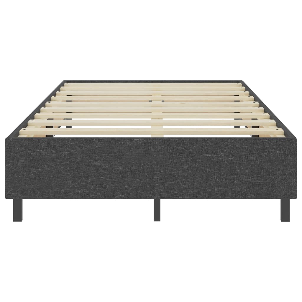 Boxspring stof donkergrijs 90x200 cm