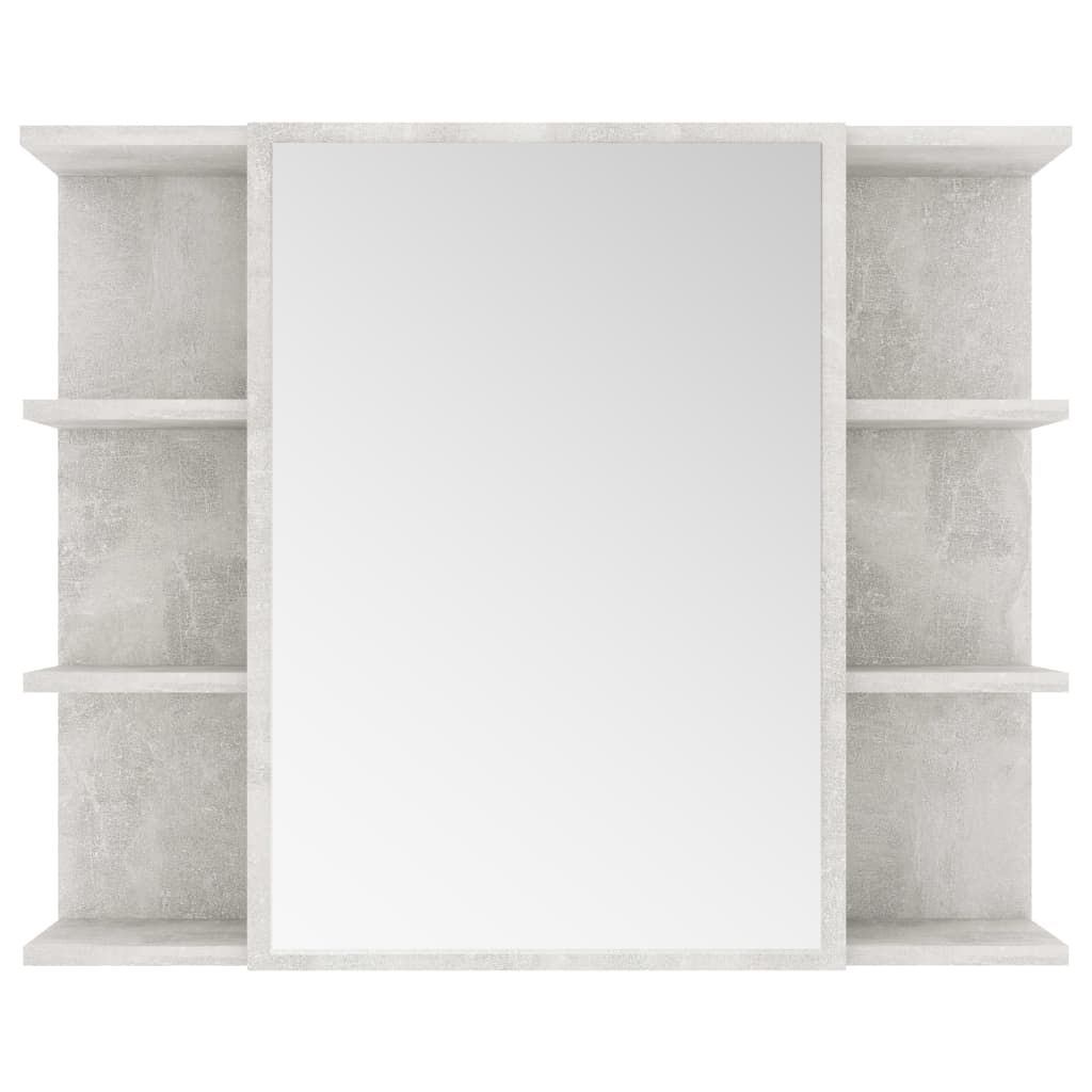 Armoire de toilette avec miroir 80x20,5x64 cm en bois travaillé