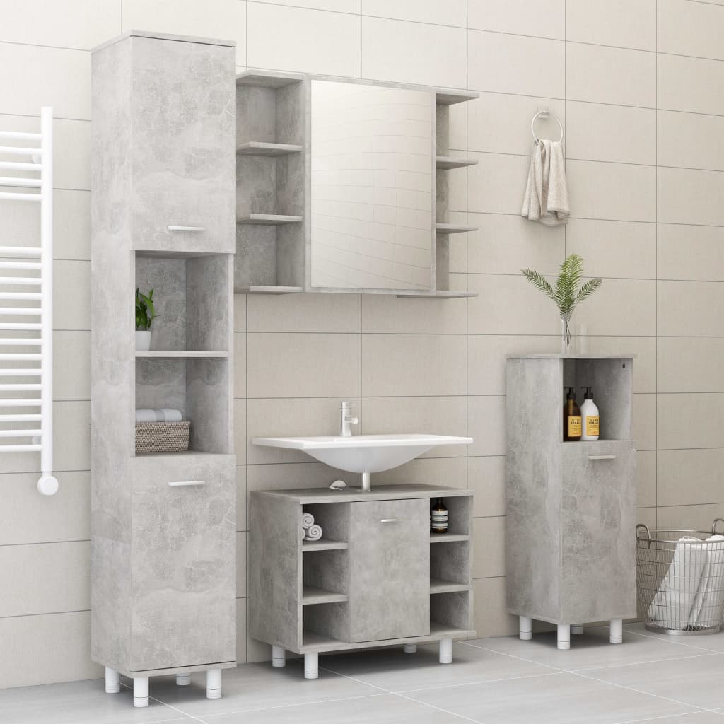 Armoire de toilette avec miroir 80x20,5x64 cm en bois travaillé