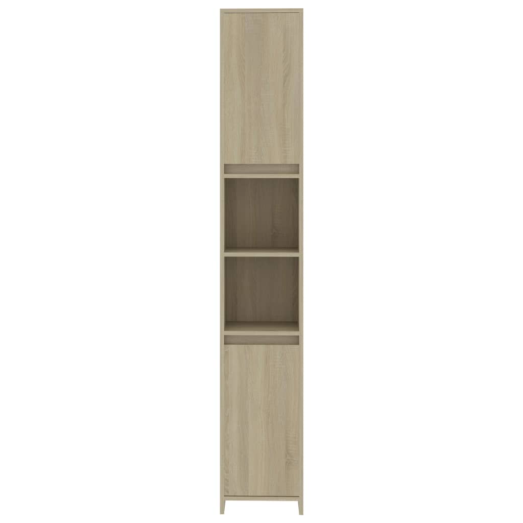 Badkamerkast 30x30x183,5 cm bewerkt hout