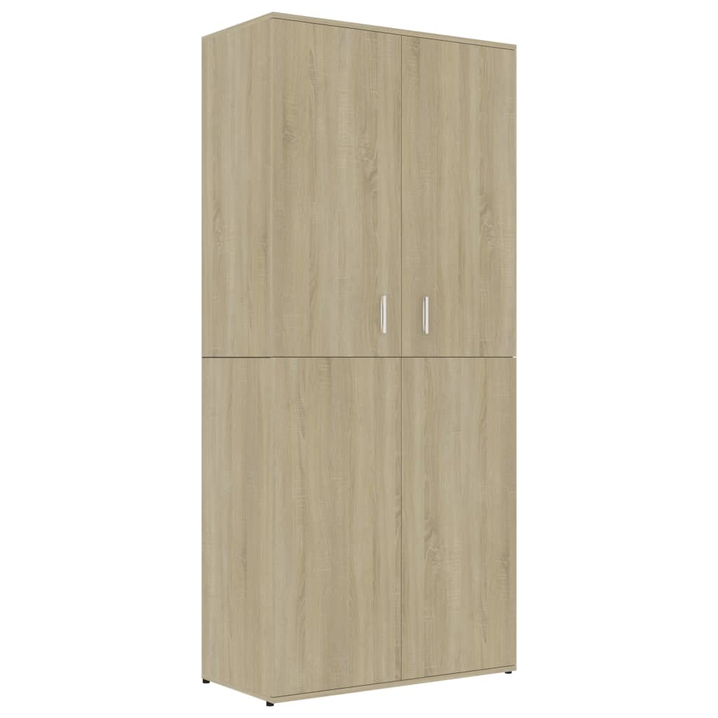 Schoenenkast 80x39x178 cm bewerkt hout