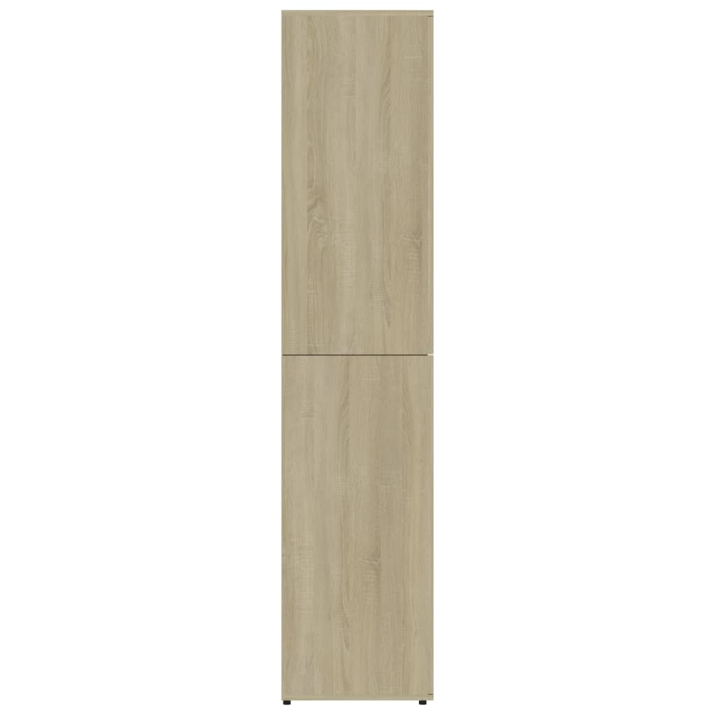 Schoenenkast 80x39x178 cm bewerkt hout