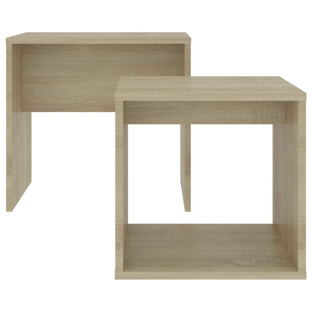 Salontafelset 48x30x45 cm bewerkt hout