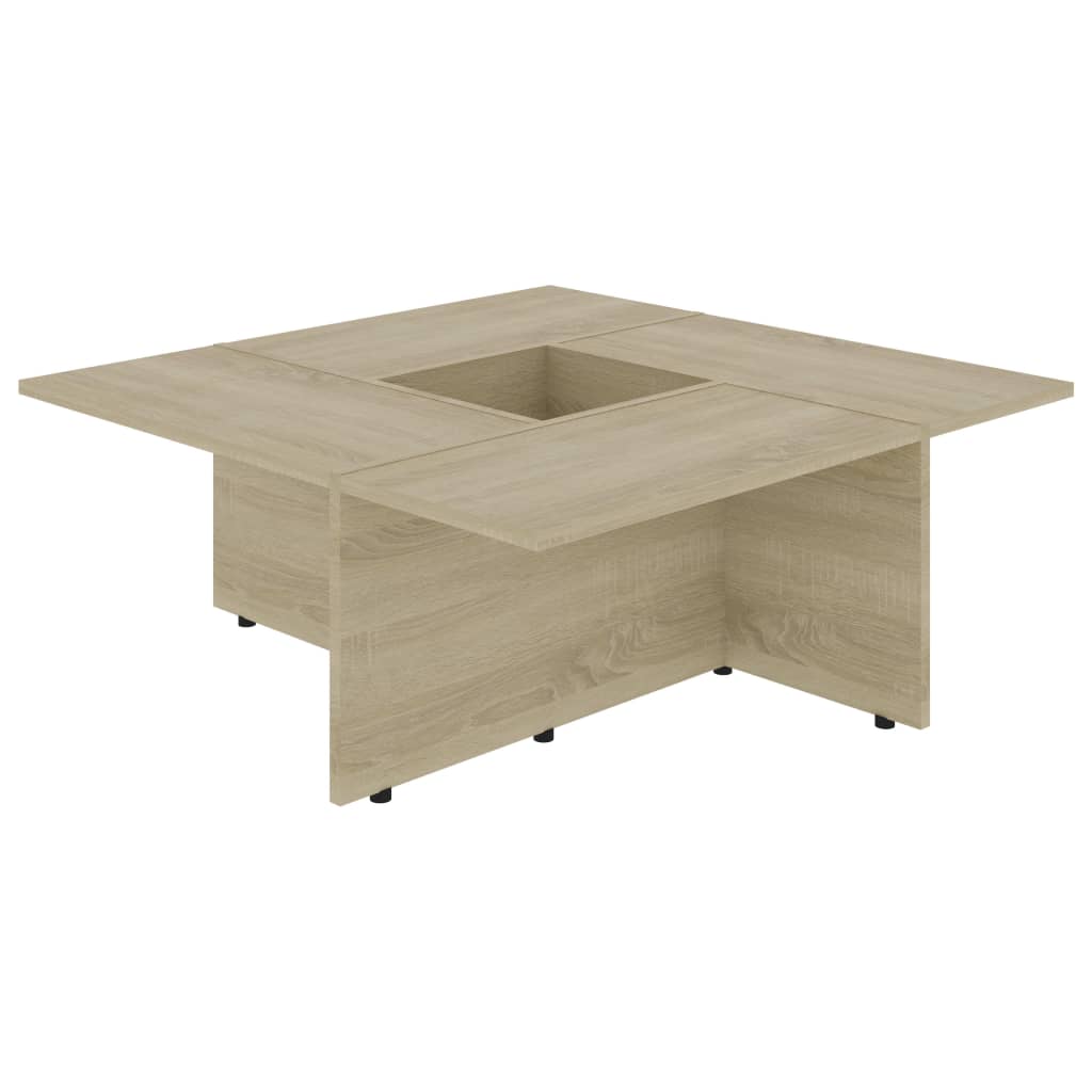 Table basse 79,5x79,5x30 cm bois fini gris brillant