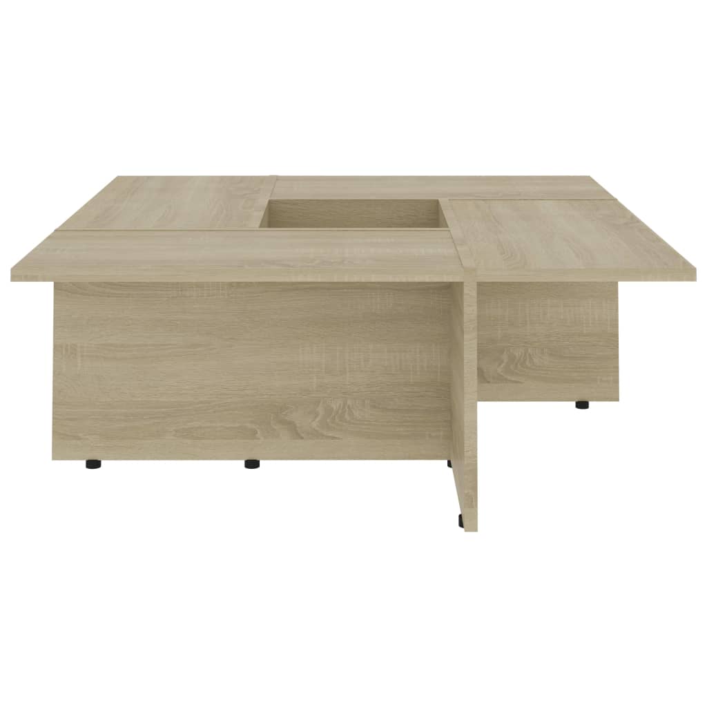 Table basse 79,5x79,5x30 cm bois fini gris brillant