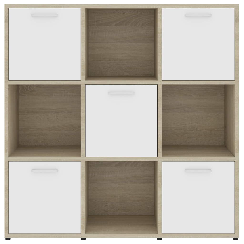 Bibliothèque 90x30x90 cm en bois travaillé