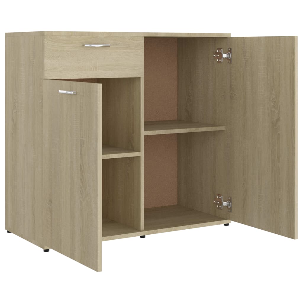 Dressoir 80x36x75 cm bewerkt hout