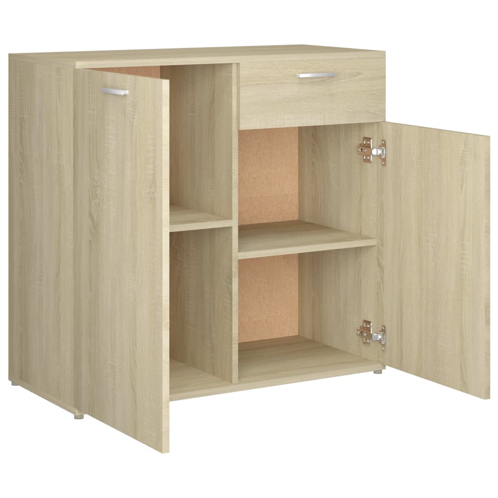 Dressoir 80x36x75 cm bewerkt hout