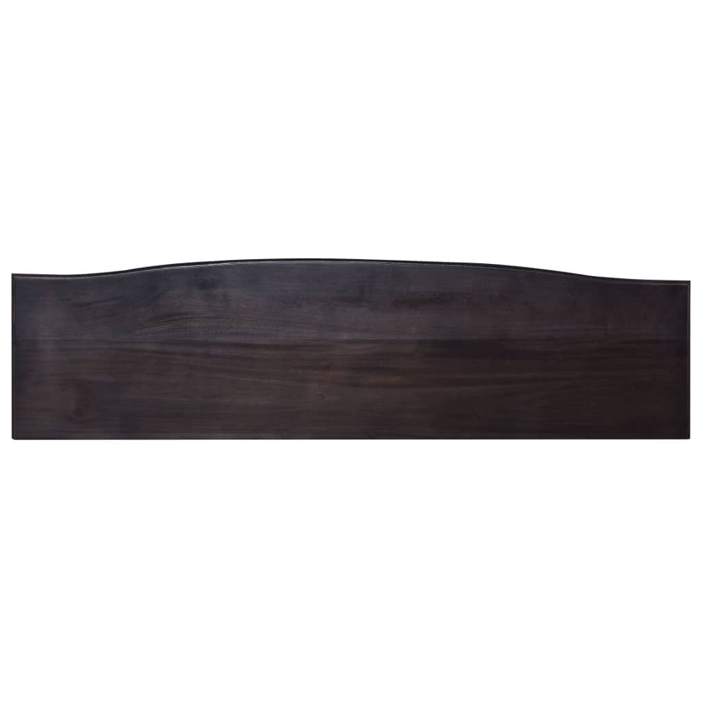 Wandtafel 120x30x75 cm massief mahoniehout lichtkoffiekleurig