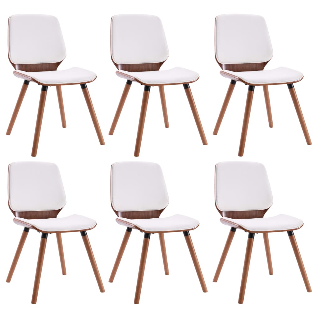 Chaises de salle à manger 6 pcs en tissu