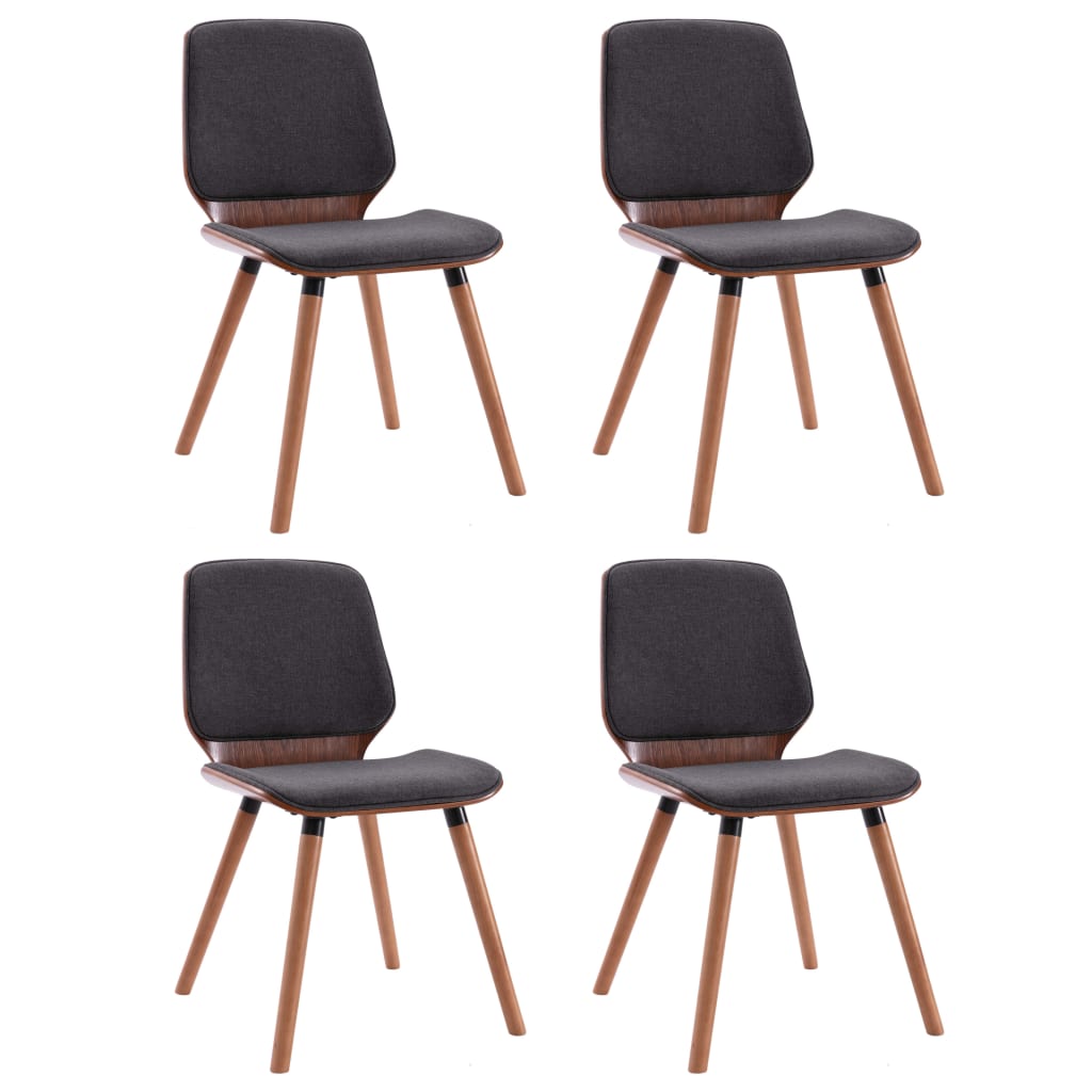 Chaises de salle à manger 6 pcs en tissu