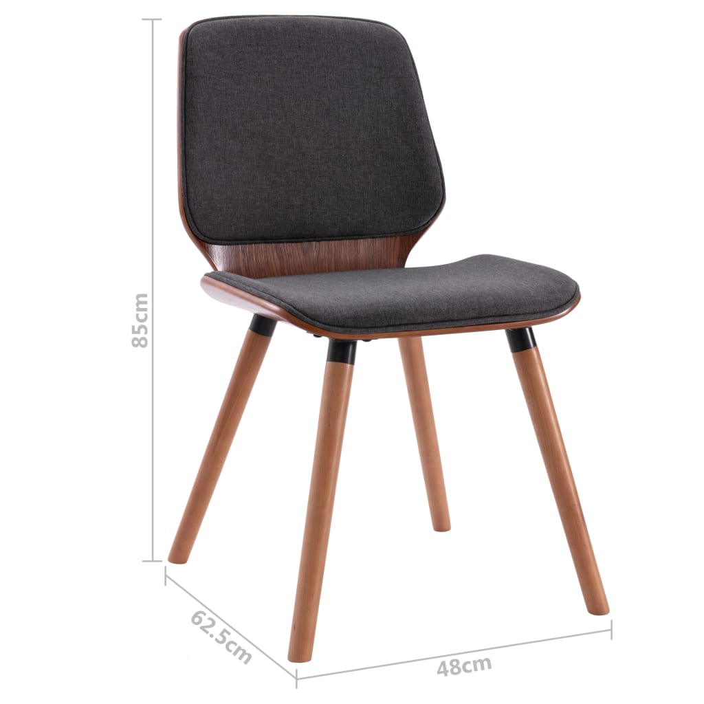 Eetkamerstoelen 6 st stof