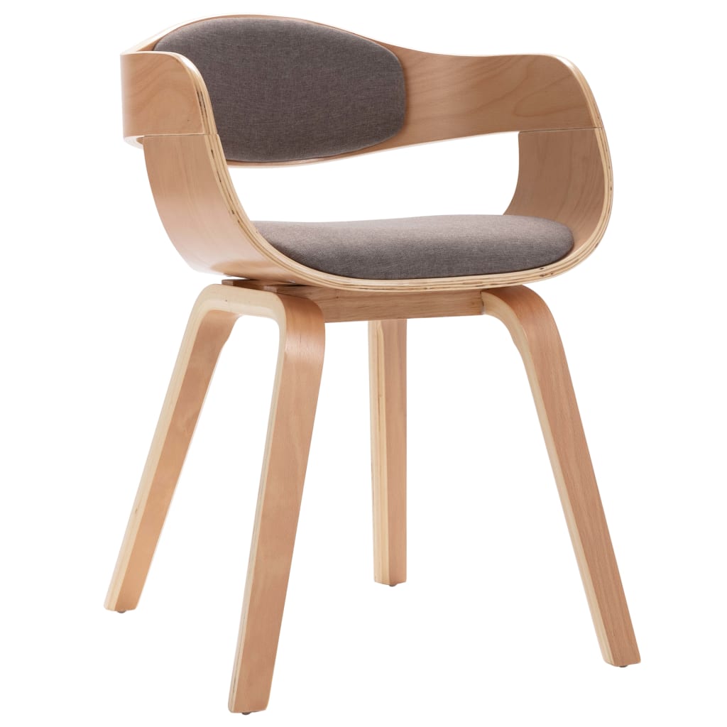 Eetkamerstoelen 6 st gebogen hout kunstleer