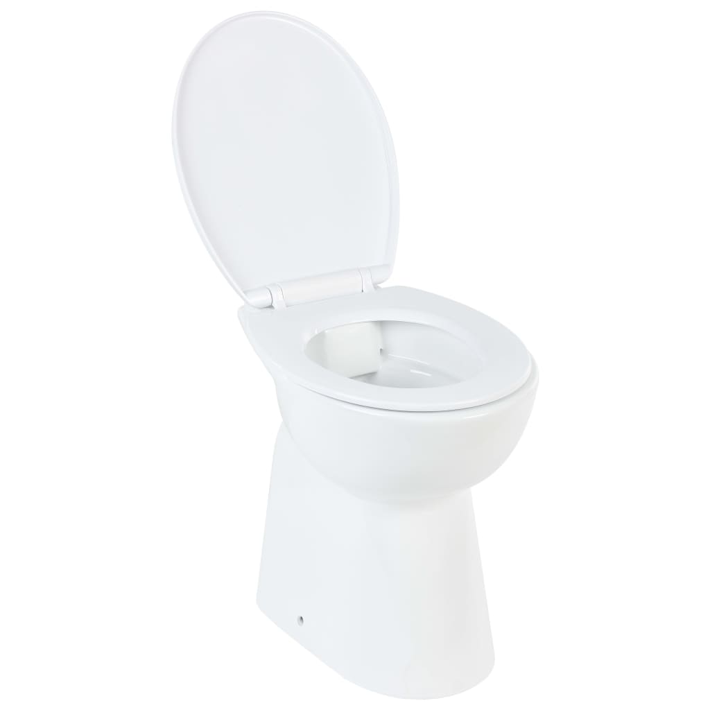 Toilet verhoogd 7 cm soft-close randloos keramiek