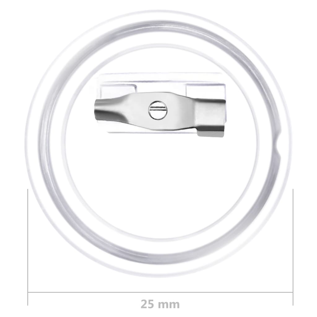 Buttons met spelden 100 st 37 mm acryl