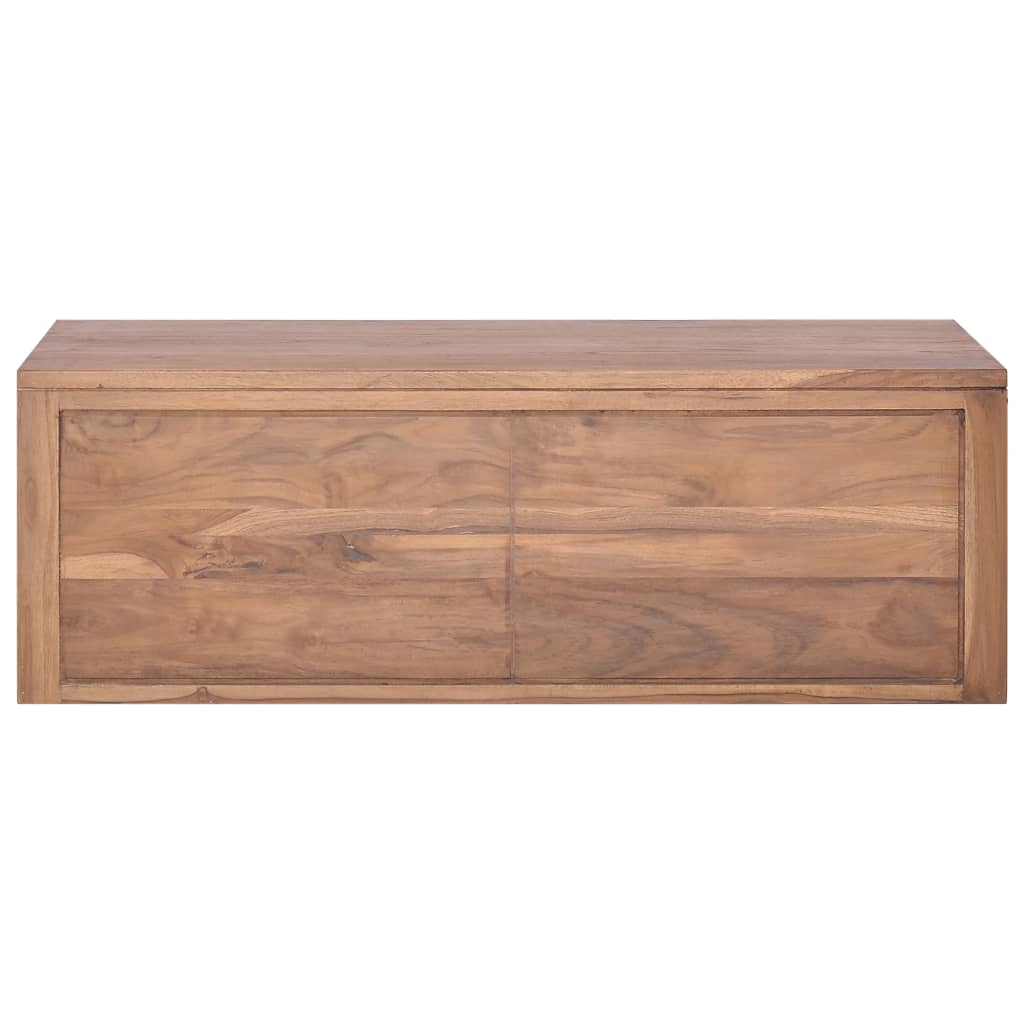 Badkamerwandkast 110x45x30 cm massief teakhout