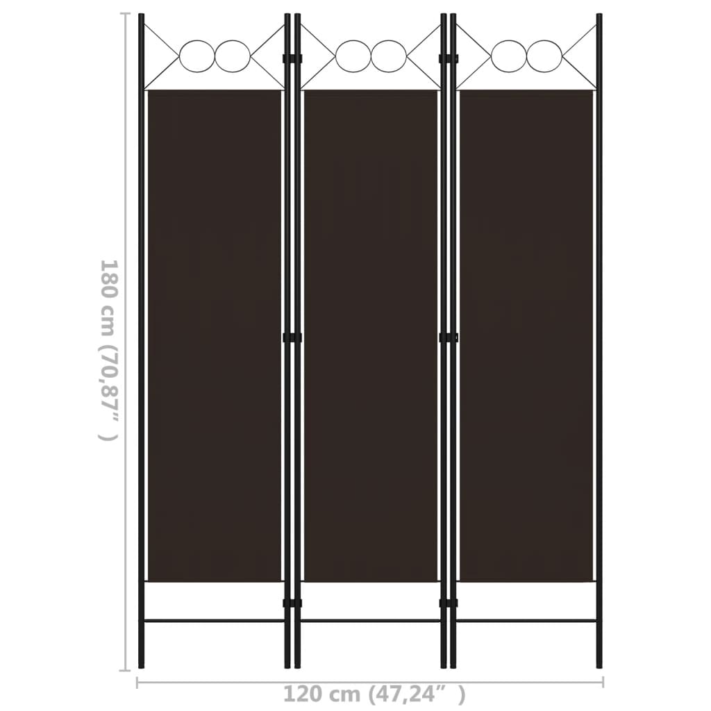 Kamerscherm met 4 panelen 160x180 cm