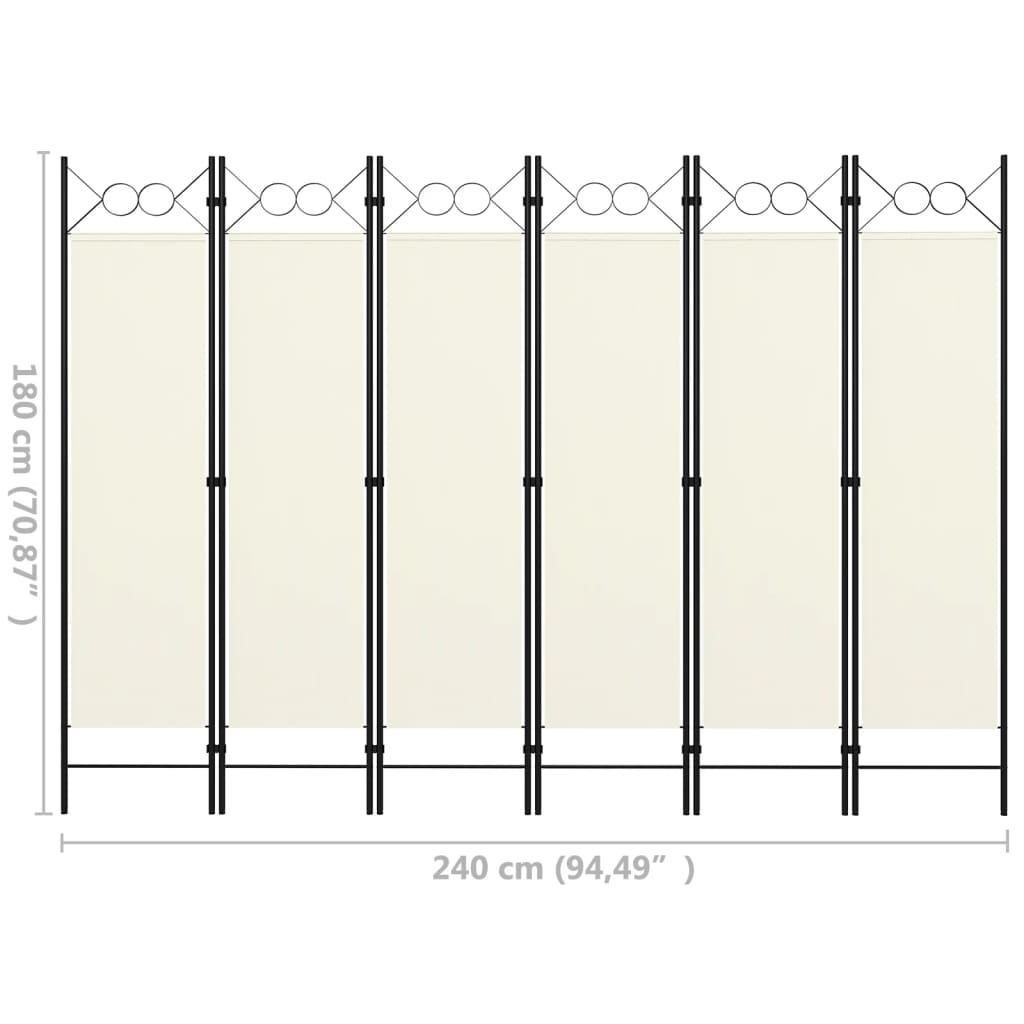 Kamerscherm met 4 panelen 160x180 cm