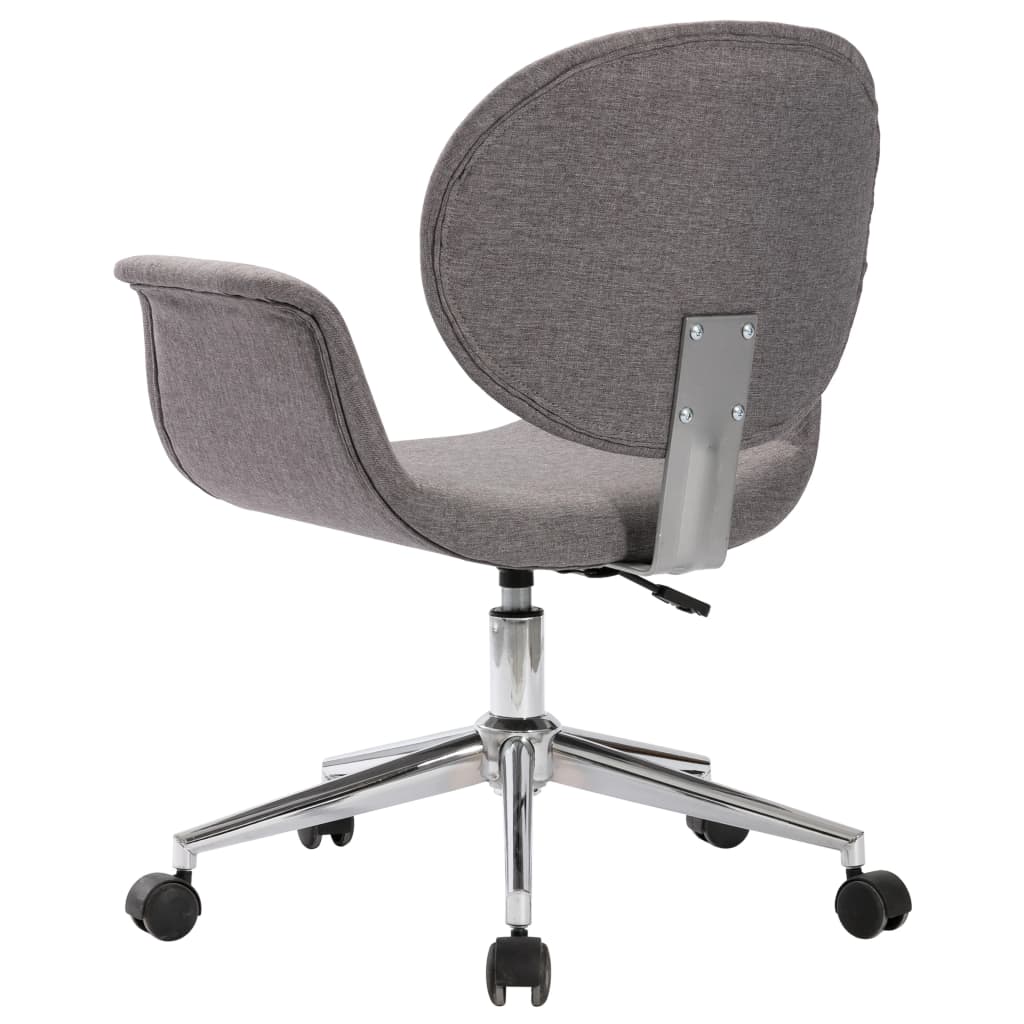 Chaises de salle à manger 4 pcs pivotantes en tissu gris