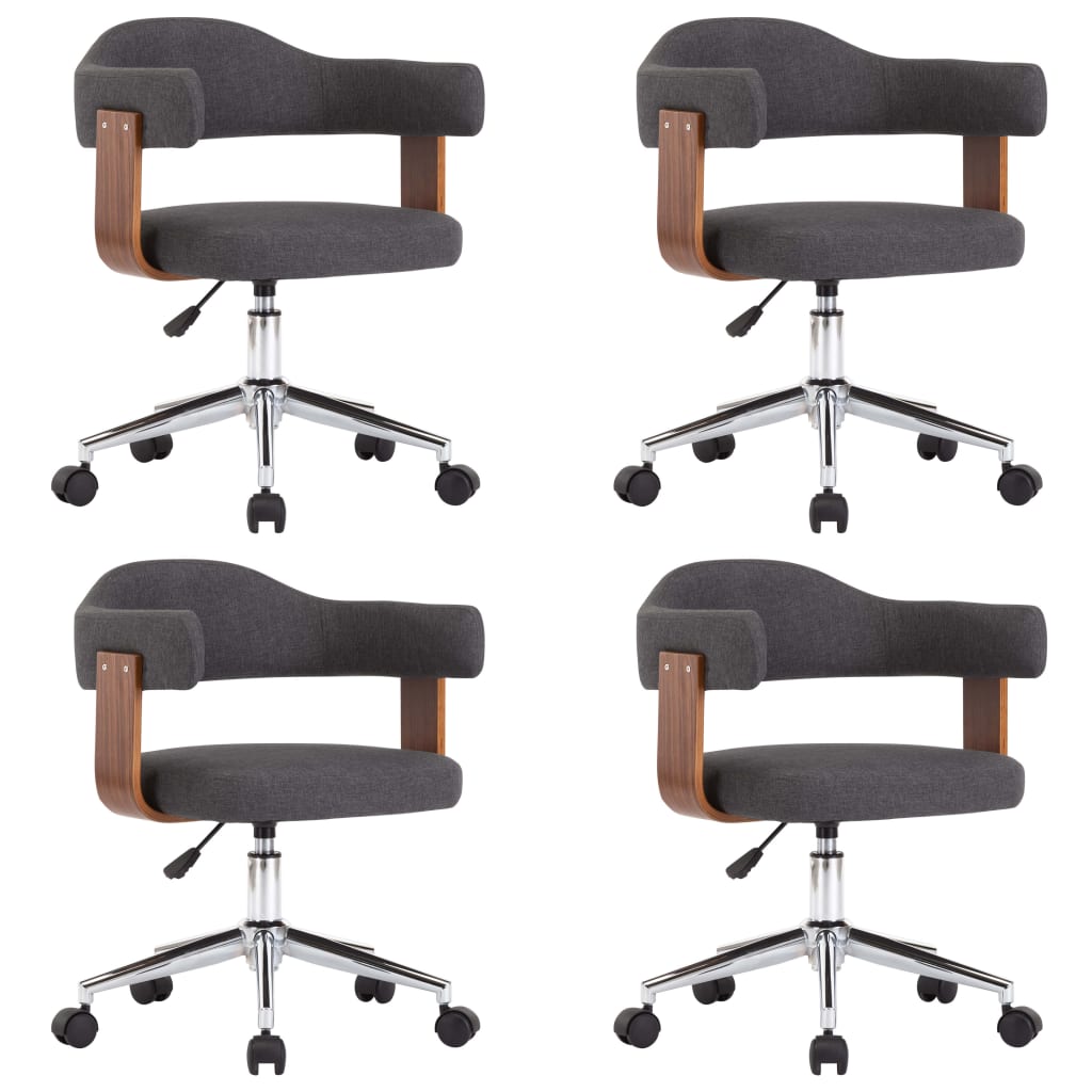 Chaises de salle à manger pivotantes 6 pcs simili cuir