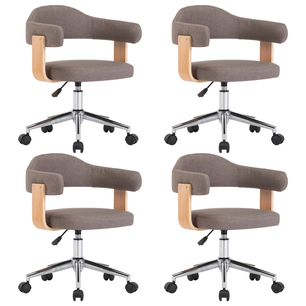 Chaises de salle à manger pivotantes 6 pcs simili cuir