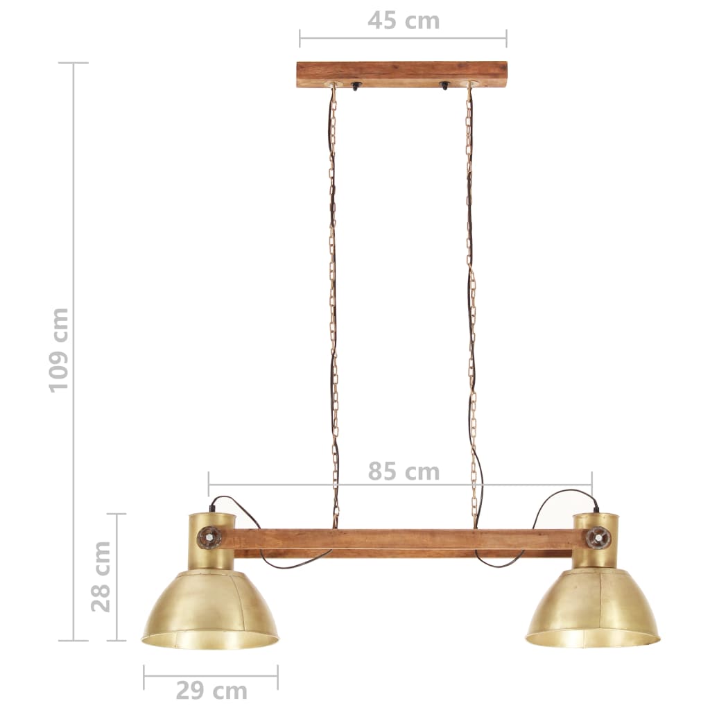 Hanglamp industrieel 25 W E27 109 cm wit