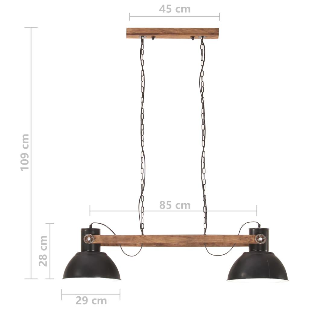 Hanglamp industrieel 25 W E27 109 cm wit