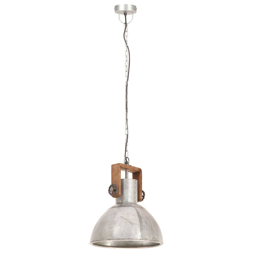 Hanglamp industrieel rond 25 W E27 40 cm wit