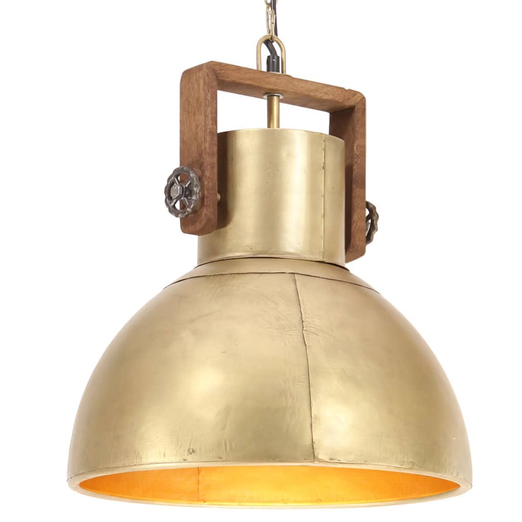 Hanglamp industrieel rond 25 W E27 40 cm wit