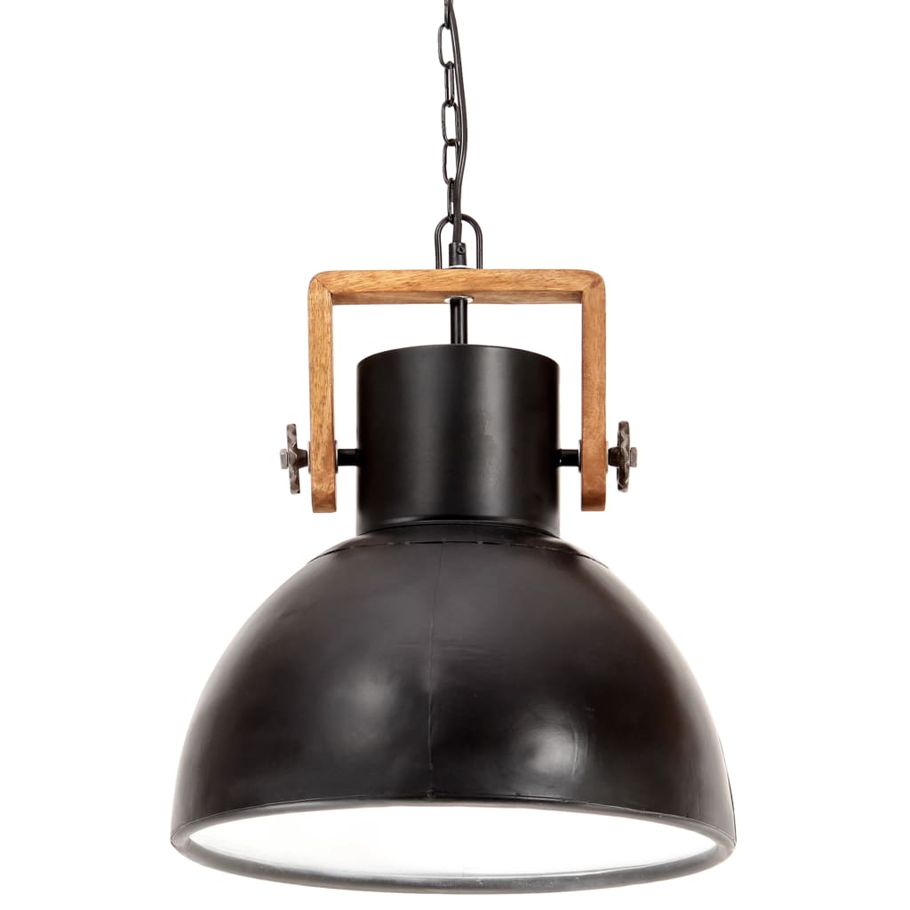 Hanglamp industrieel rond 25 W E27 40 cm wit