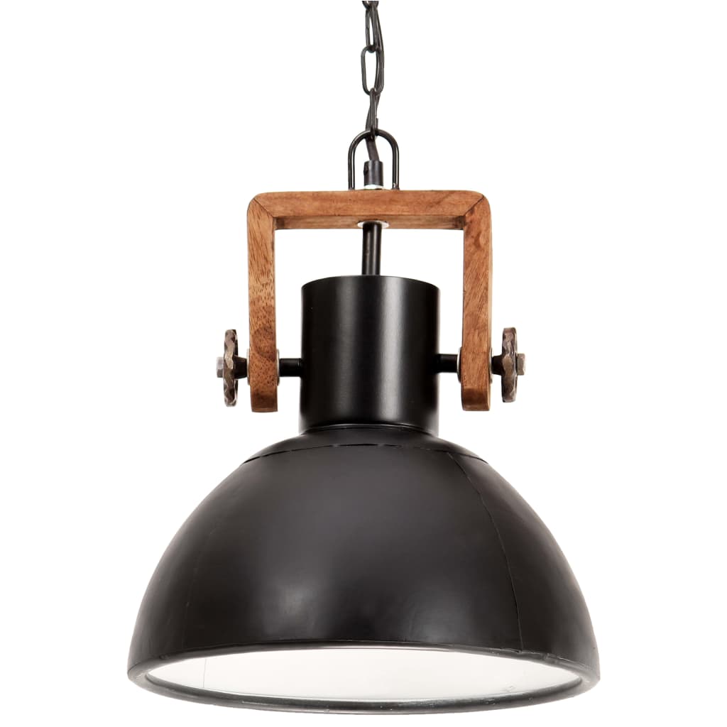 Hanglamp industrieel rond 25 W E27 40 cm wit