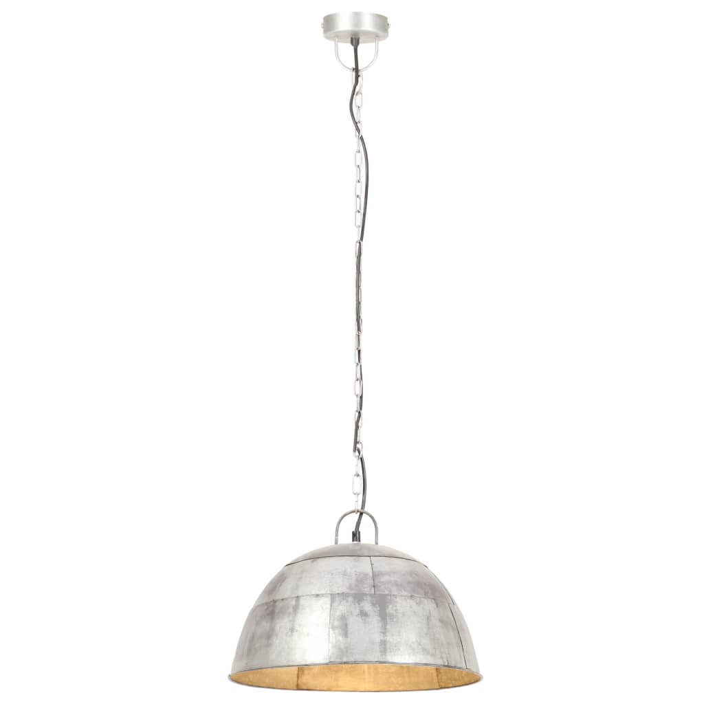 Hanglamp industrieel vintage rond 25 W E27 41 cm wit