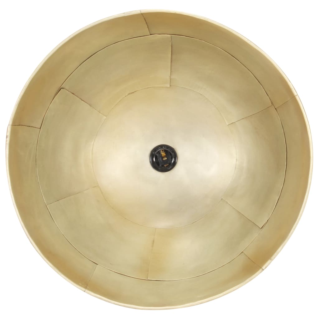 Lampe suspendue industrielle vintage ronde 25 W E27 41 cm blanche