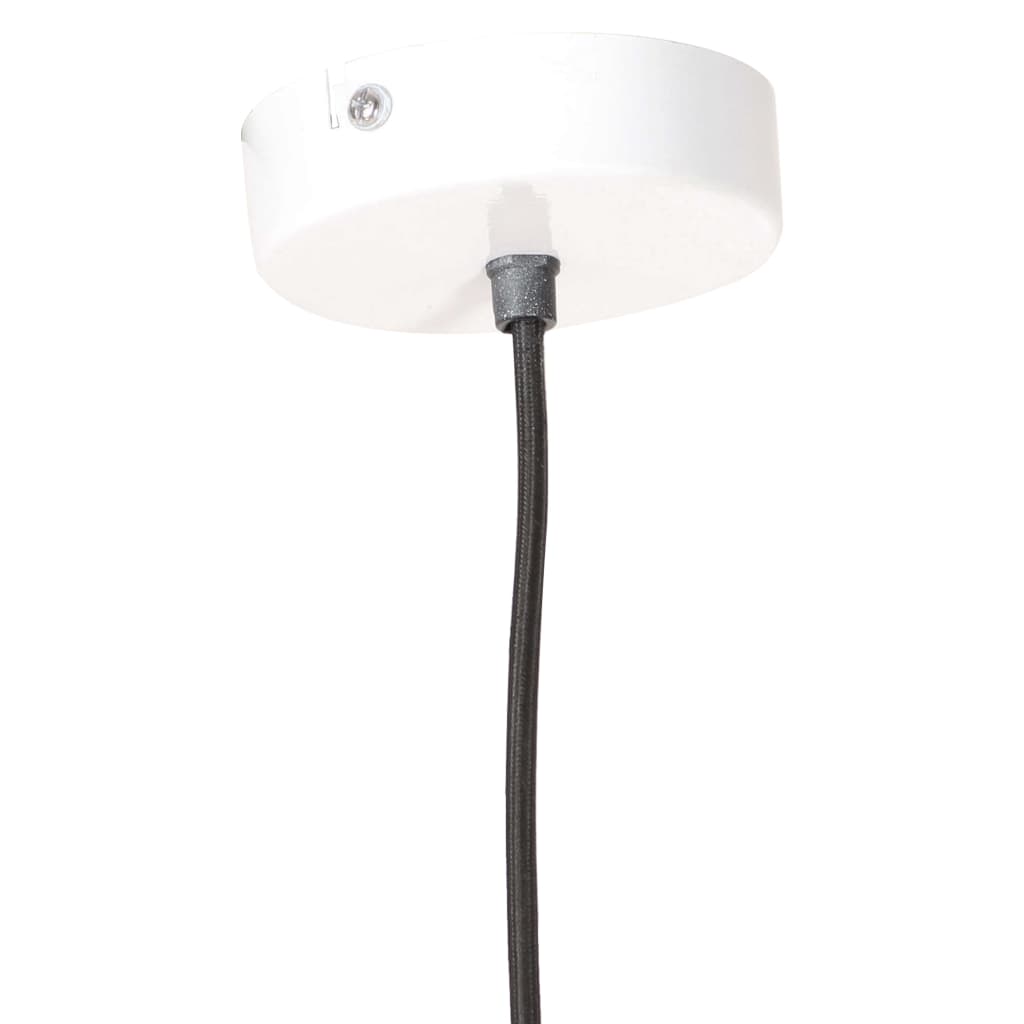 Lampe suspendue ronde 25 W E27 28,5 cm blanche