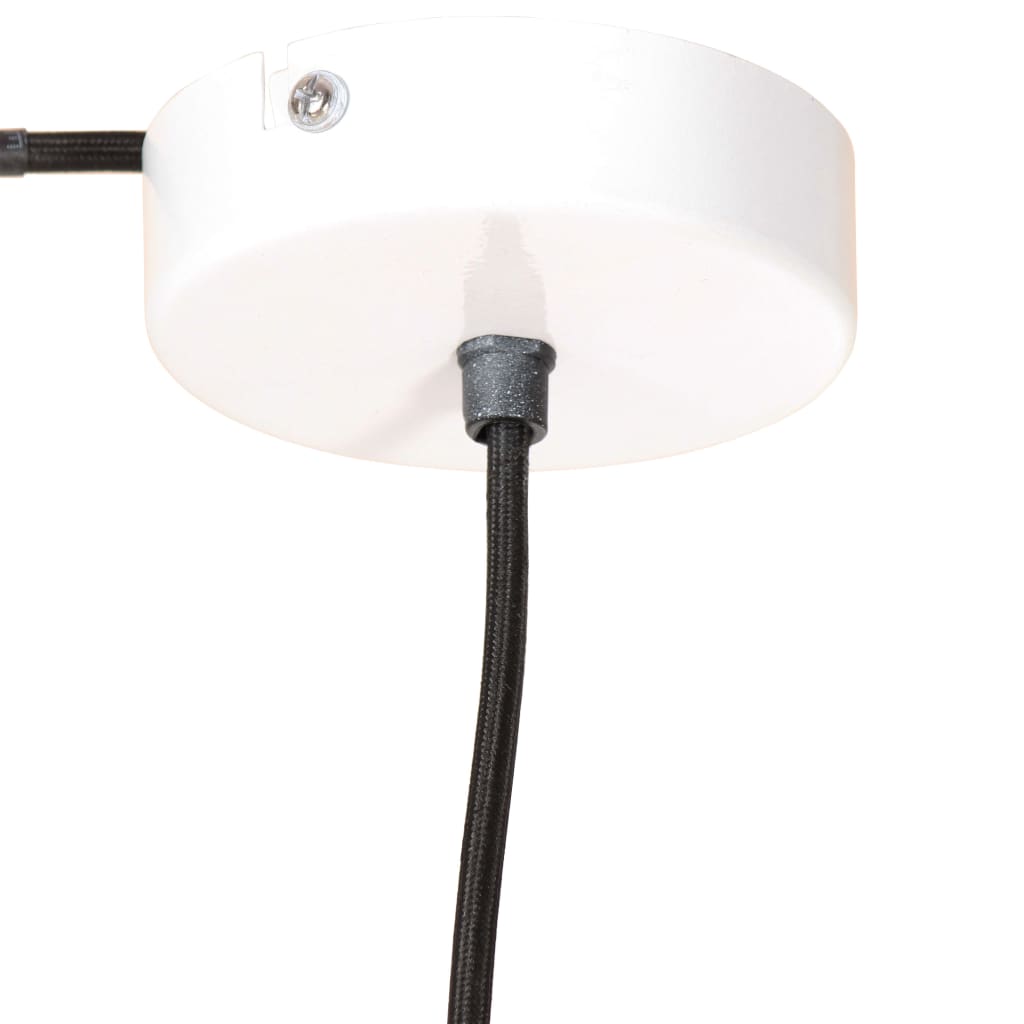 Lampe suspendue ronde 25 W E27 28,5 cm blanche