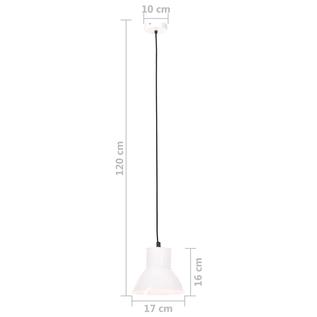 Hanglamp rond 25 W E27 28,5 cm wit