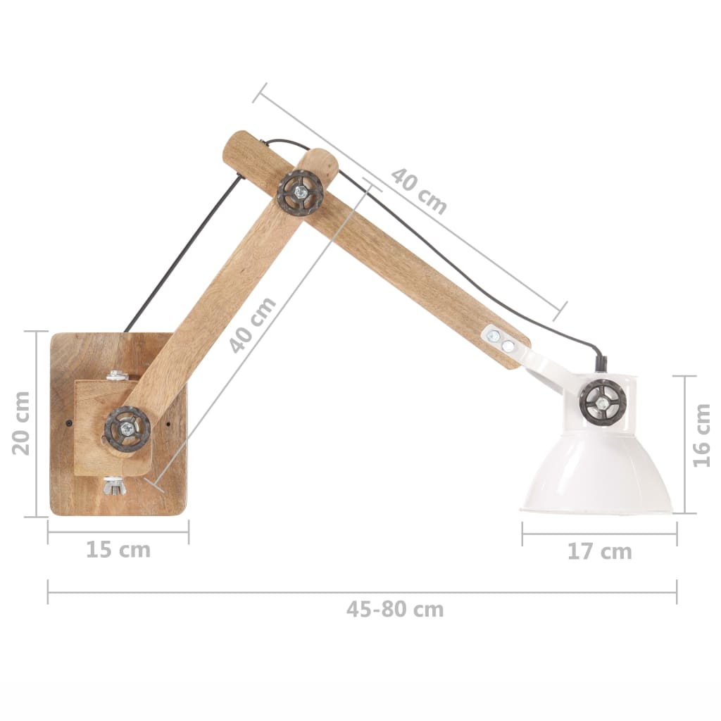 Wandlamp industrieel rond E27