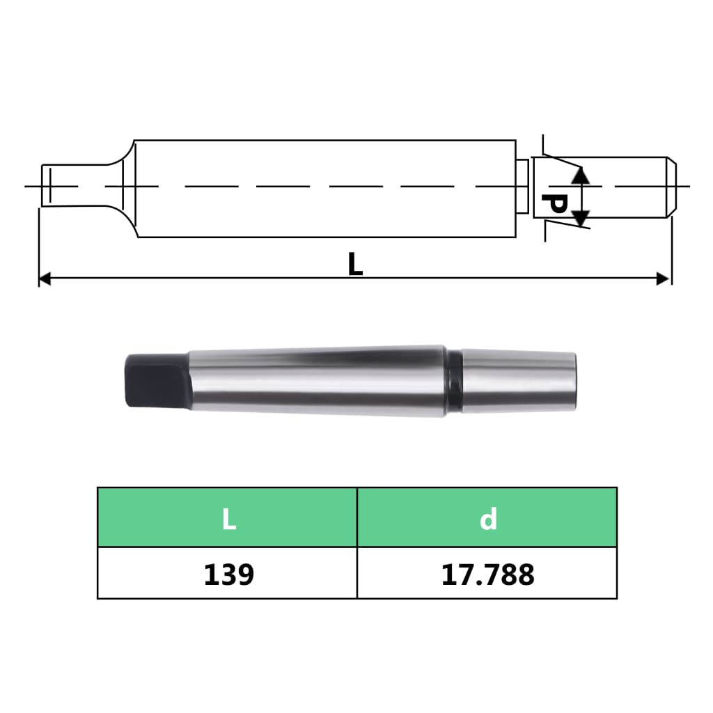 Mandrin sans clé MT3-B18 avec plage de serrage de 16 mm