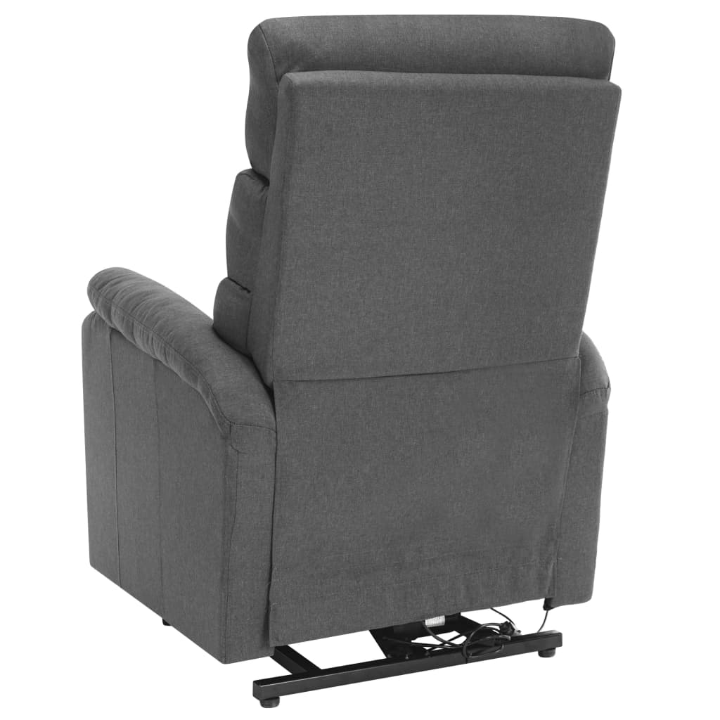 Fauteuil de massage verticalisateur tissu gris foncé