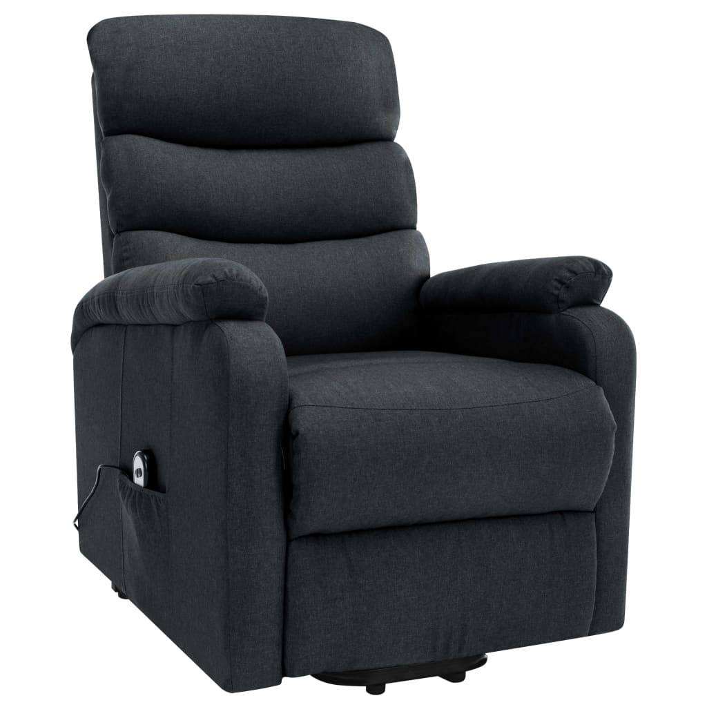 Fauteuil de massage verticalisateur tissu gris foncé