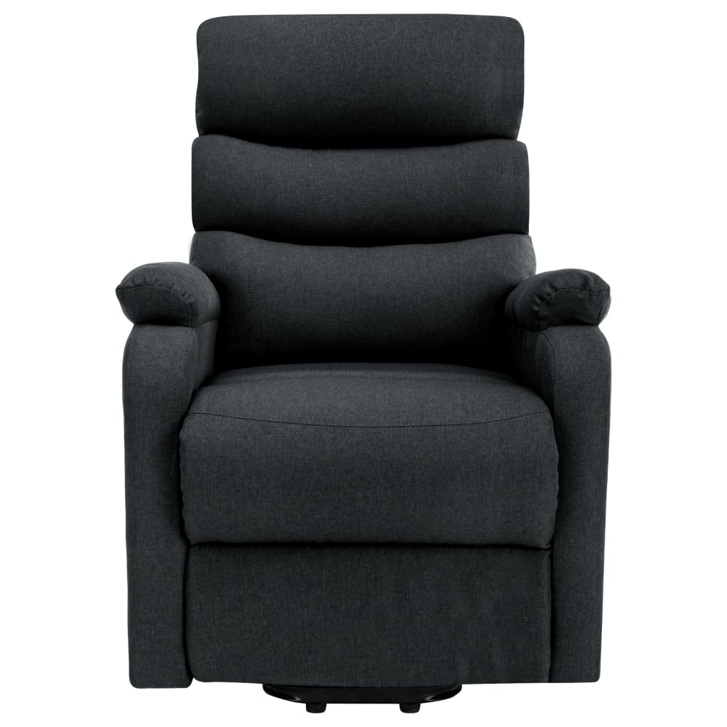 Fauteuil de massage verticalisateur tissu gris foncé