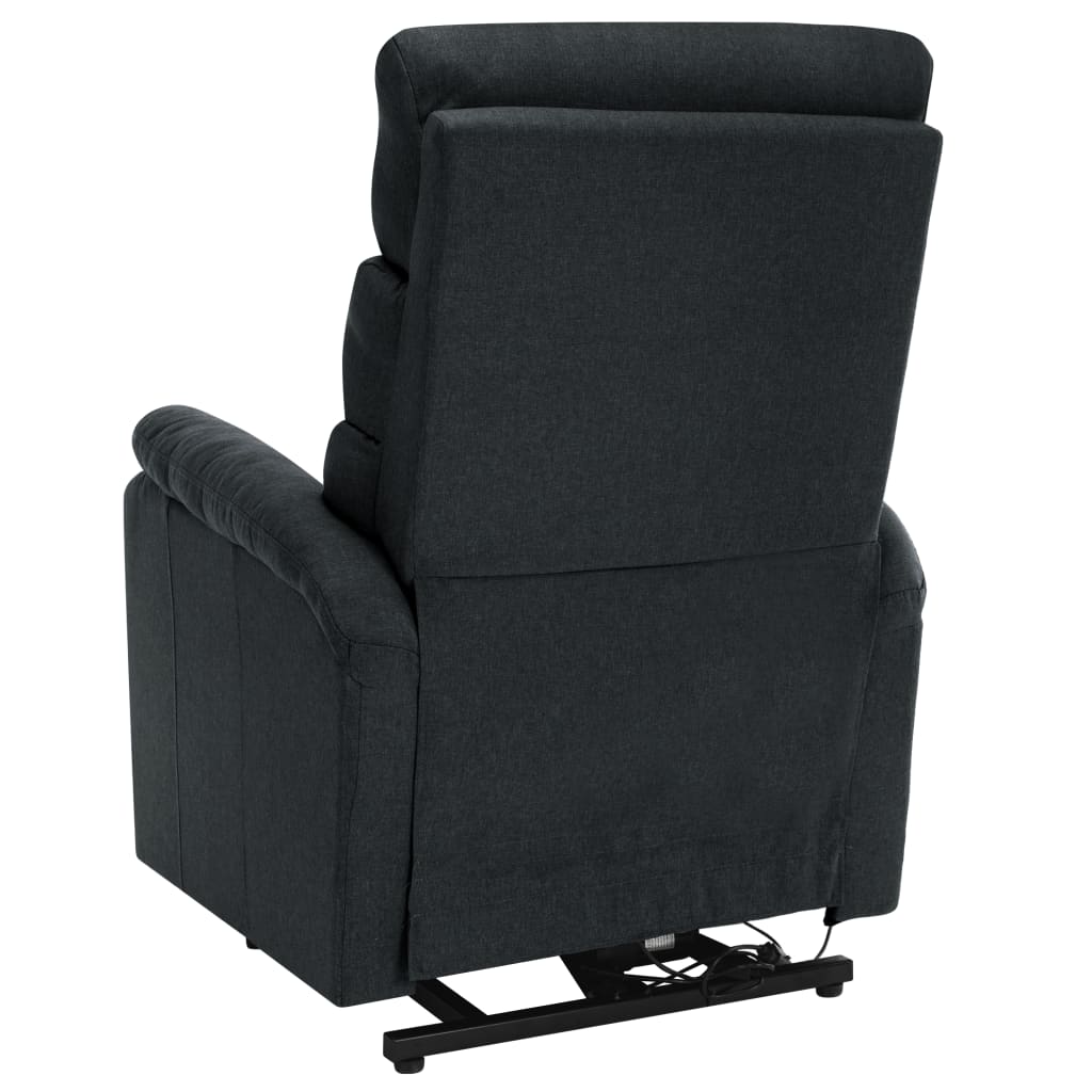 Fauteuil de massage verticalisateur tissu gris foncé