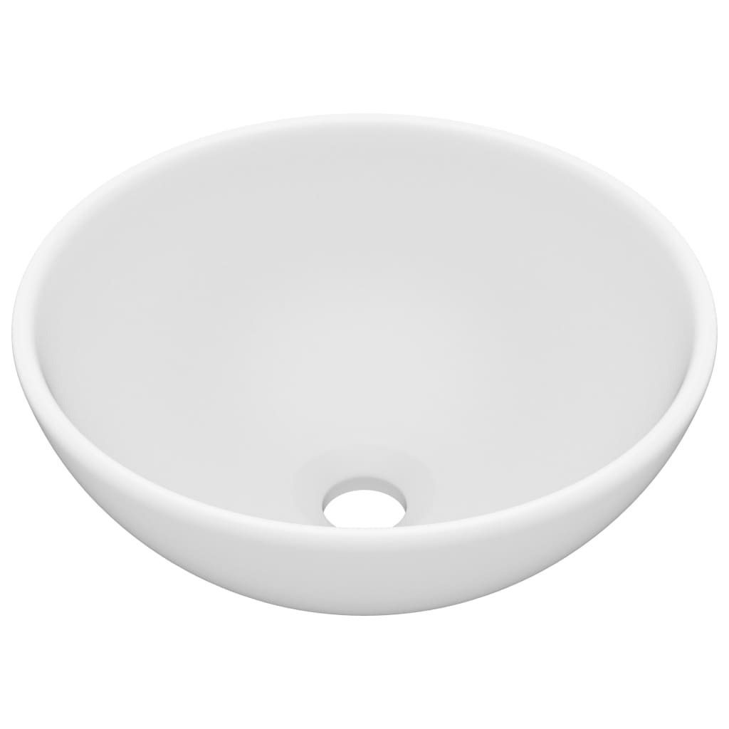 Lavabo rond 32,5x14 cm céramique bleu foncé