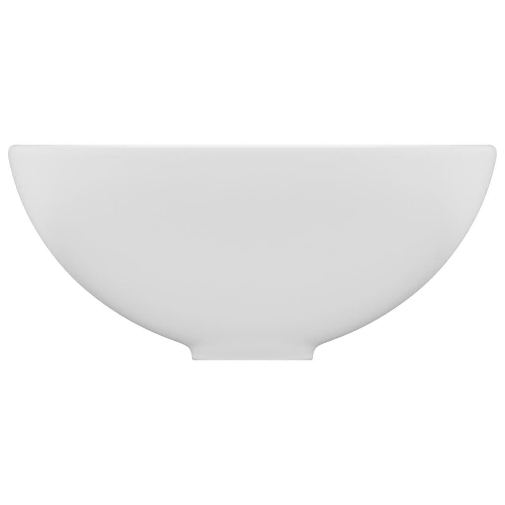 Lavabo rond 32,5x14 cm céramique bleu foncé