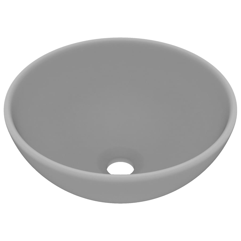 Lavabo rond 32,5x14 cm céramique bleu foncé