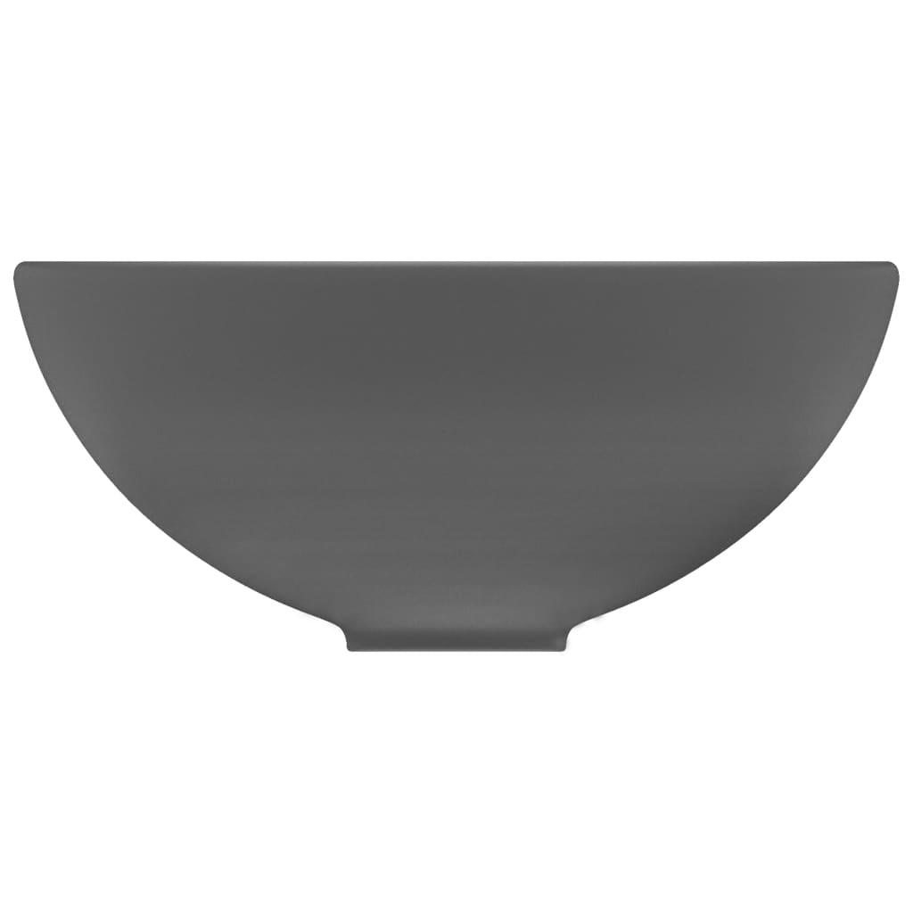 Lavabo rond 32,5x14 cm céramique bleu foncé