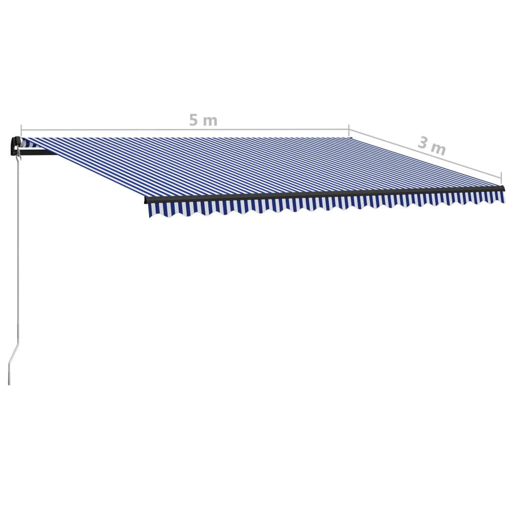 Luifel handmatig uittrekbaar 350x250 cm